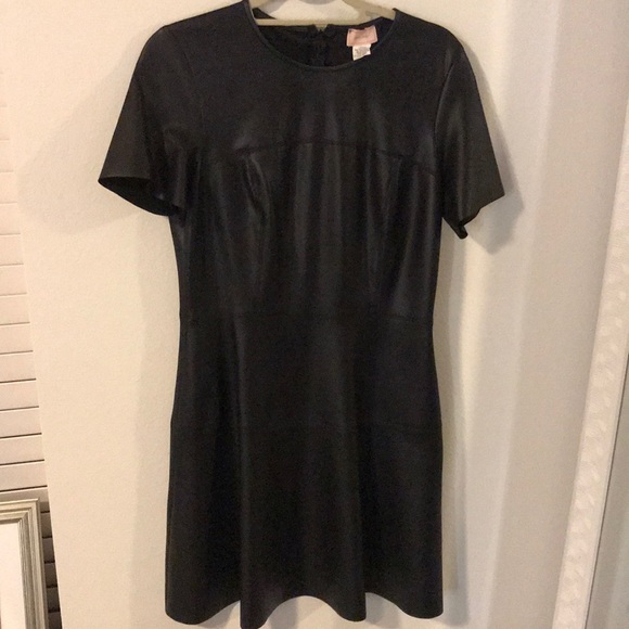 Gorgeous faux leather little black dress! - Picture 2 of 5